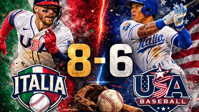Italia derrota 8-6 a Estados Unidos en el Daikin Park en una sorpresa del Clásico Mundial 2026