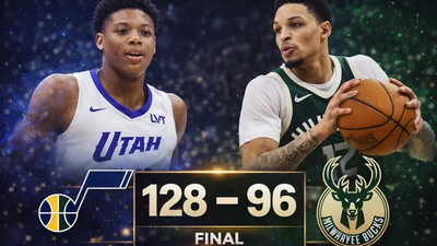 Jazz vencen 128-96 a Bucks con exhibición dominante en Utah