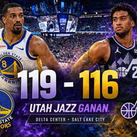 Utah Jazz derrotan 119-116 a los Warriors en un final electrizante en Salt Lake City