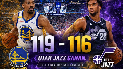 Utah Jazz derrotan 119-116 a los Warriors en un final electrizante en Salt Lake City