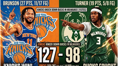 ¡Aplastamiento en el Fiserv Forum! Los Knicks asaltan Milwaukee con una exhibición de 127 puntos
