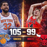 Karl-Anthony Towns domina en Chicago y los New York Knicks vencen a los Chicago Bulls
