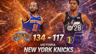 KNICKS DERROTAN 134-117 AL JAZZ EN SALT LAKE CITY CON LIDERAZGO DE JALEN BRUNSON