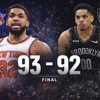 Knicks conquistan Brooklyn en un final de infarto ante los Nets (93-92)