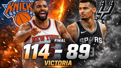 Knicks aplastan a Spurs 114-89 y frenan su racha de victorias