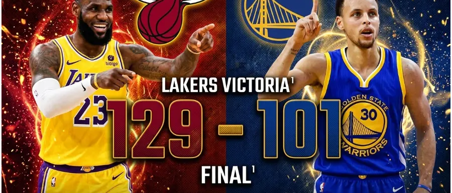 Vendaval de oro y púrpura: Los Lakers humillan a los Warriors en el Chase Center