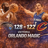 ORLANDO MAGIC VENCE 128-122 A CLEVELAND CAVALIERS EN UN DUELO OFENSIVO EN EL KIA CENTER