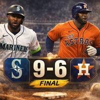 Mariners vencen 9-6 a Astros: poder oportuno y dominio en T-Mobile Park