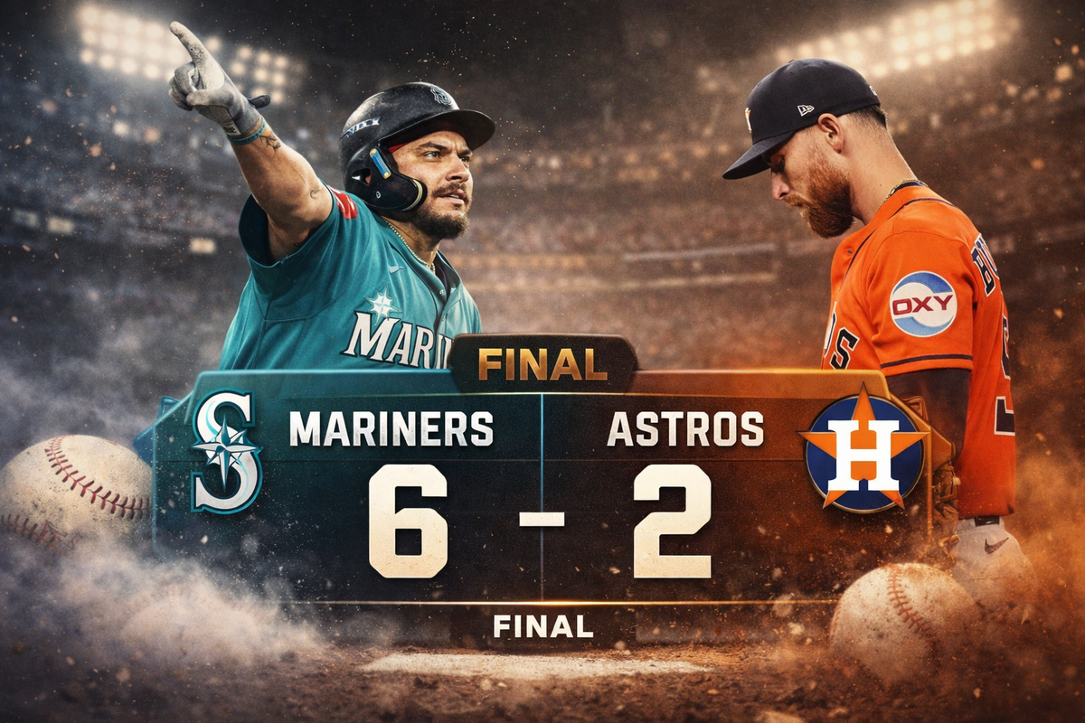 Mariners triumph over Astros 6-2