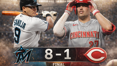 Marlins vencen 8-1 a Reds en Miami: dominio total y explosión ofensiva