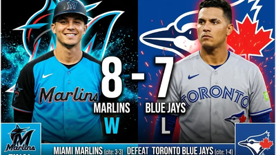 Marlins completan remontada épica y vencen 8-7 a Blue Jays