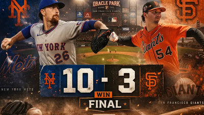 Mets aplastan 10-3 a Giants con exhibición ofensiva en Oracle Park