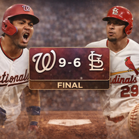 Nationals remontan y vencen 9-6 a Cardinals con ofensiva clave en Washington