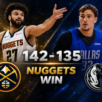 Nuggets vencen 142-135 a Mavericks con 53 puntos de Jamal Murray y triple-doble de Jokic