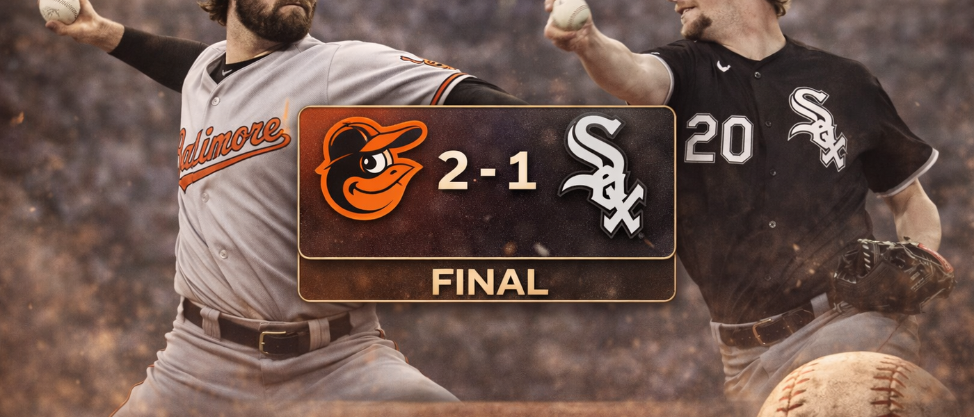 Orioles vencen 2-1 a White Sox en duelo de pitcheo en Chicago