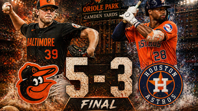 Orioles vencen 5-3 a Astros en Camden Yards con sólida labor de Baz