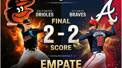 Orioles y Braves empatan 2-2 en North Port tras dramática remontada en la novena