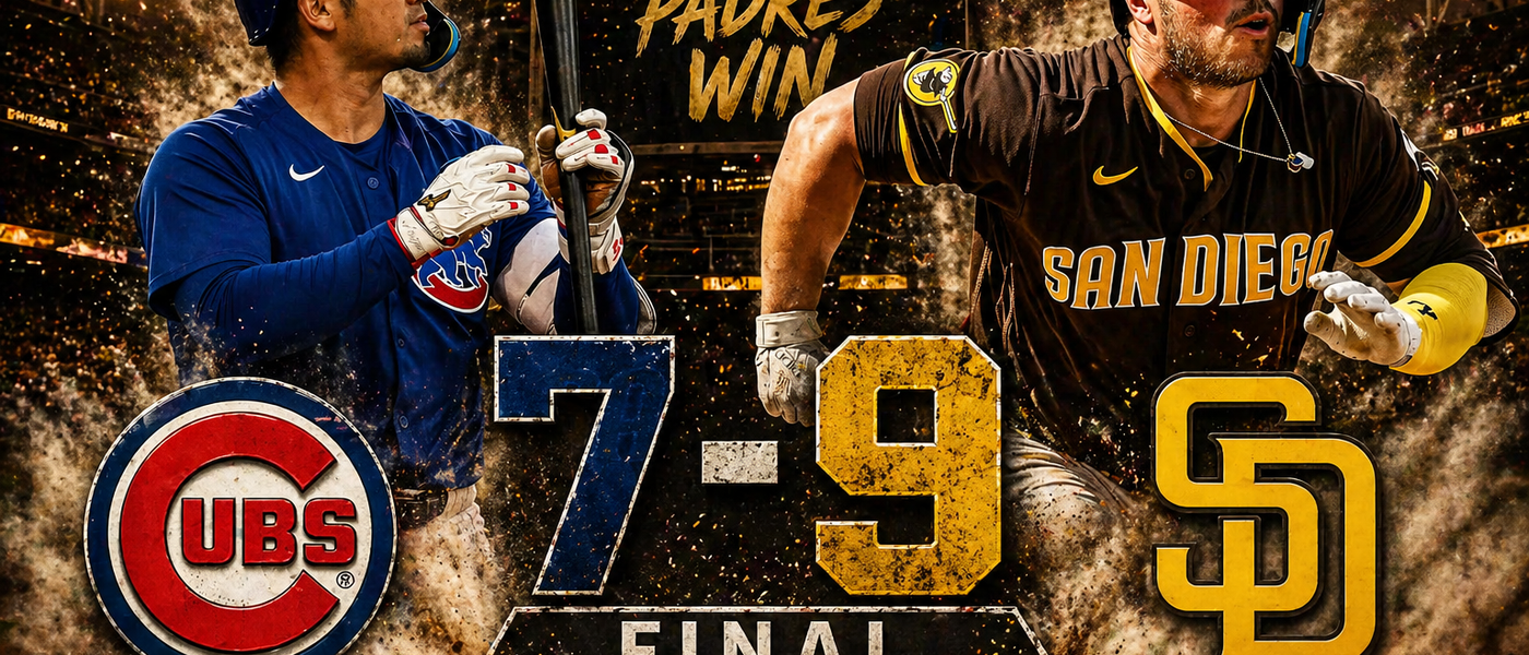 Padres vencen 9-7 a Cubs en Petco Park en un duelo ofensivo de alto voltaje