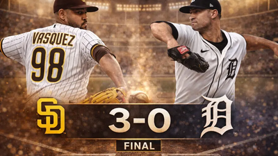 Padres vencen 3-0 a Tigers con dominio total de Randy Vásquez