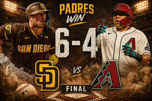 Padres win: final score 6-4