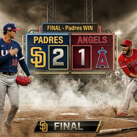 Padres vencen a Angels 2-1 en Anaheim: Duelo de pitcheo y salvamento de Miller