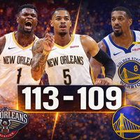 Pelicans resisten la remontada de Warriors y se quedan con un thriller en New Orleans