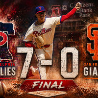 Phillies aplastan 7-0 a Giants con dominio total de Luzardo en Philadelphia