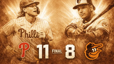 Phillies derrotan 11-8 a Orioles en un festival de batazos en Clearwater