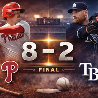 Phillies vencen 8-2 a Rays con festival de cuadrangulares en Clearwater