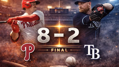 Phillies vencen 8-2 a Rays con festival de cuadrangulares en Clearwater