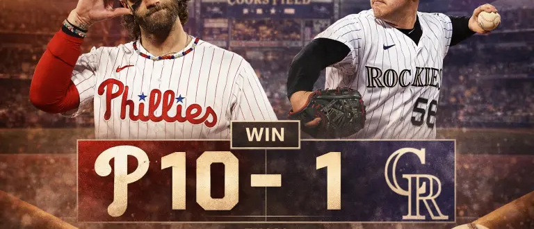 Phillies aplastan 10-1 a Rockies con dominio total en Coors Field