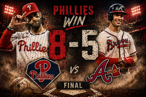Phillies win: gritty baseball showdown