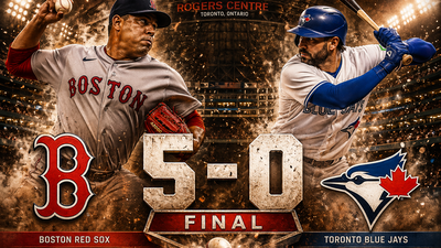 Red Sox blanquean 5-0 a Blue Jays en Toronto con dominio total de Suárez
