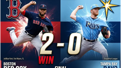 Red Sox blanquean a Rays 2-0 en Fort Myers con dominio total del pitcheo