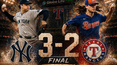 Yankees vencen 3-2 a Rangers en Globe Life Field con dominio de Schlittler