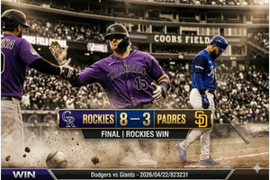 Rockies vs Padres 22-4-26