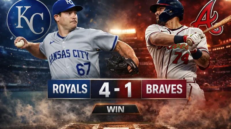 Royals vencen 4-1 a Braves: Seth Lugo domina y silencia a Atlanta
