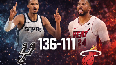Spurs aplastan al Heat 136-111 con exhibición de Wembanyama