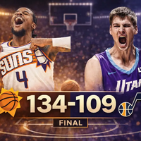 SOL EN EL DESIERTO: LOS SUNS CALCINAN AL JAZZ EN UNA EXHIBICIÓN OFENSIVA EN PHOENIX