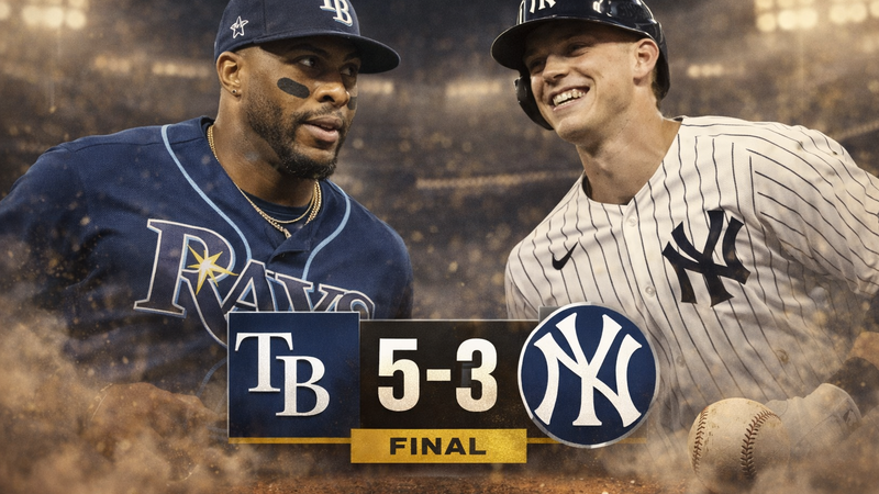 Tampa Bay Rays superan a los Yankees en el Tropicana Field: Crónica y Resultados