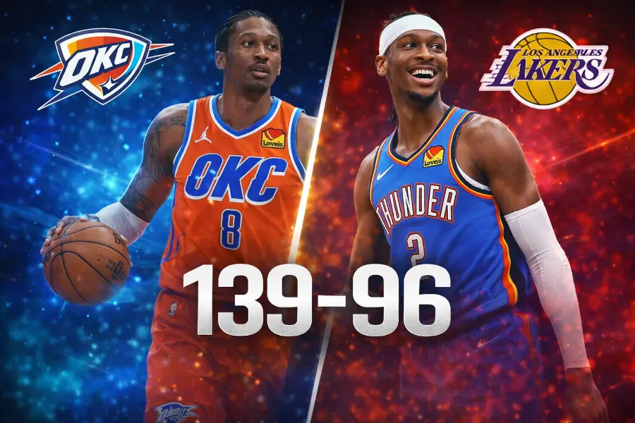 Thunder vs Lakers 2-4-26