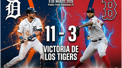 Detroit Tigers aplastan 11-3 a Red Sox con ofensiva explosiva en Lakeland