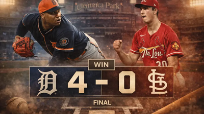 Tigers blanquean 4-0 a Cardinals con dominio total en Comerica Park