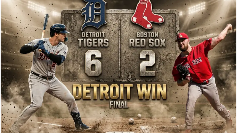 Tigres de Detroit vencen a Red Sox en Fenway Park: Recital de Dillon Dingler (6-2)