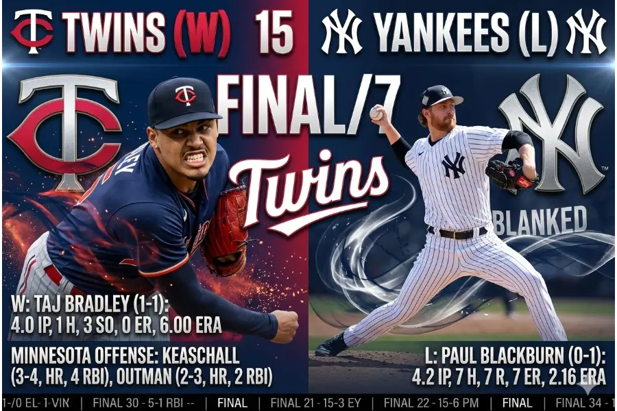 Twins vs Yankees 5-3-26