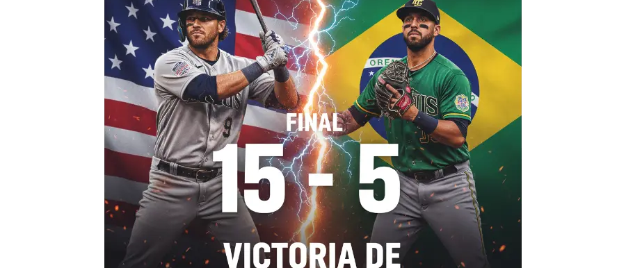 Team USA derrota 15-5 a Brasil con ofensiva explosiva en Houston