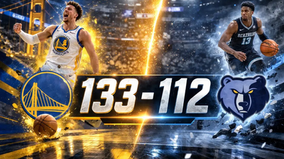 Golden State Warriors dominan a Memphis Grizzlies con ataque colectivo en Memphis