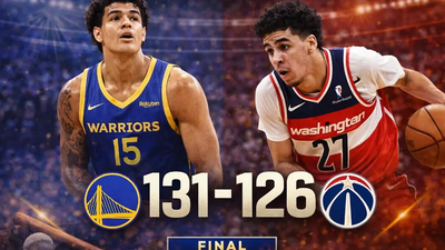 Warriors derrotan 131-126 a Wizards en un final de película en San Francisco