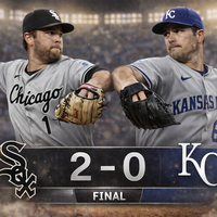 White Sox derrotan 2-0 a Royals en Kansas City: dominio total desde la lomita