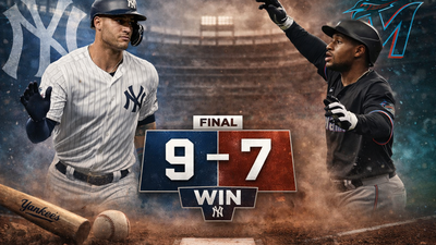 Yankees derrotan 9-7 a Marlins en un duelo ofensivo en el Bronx